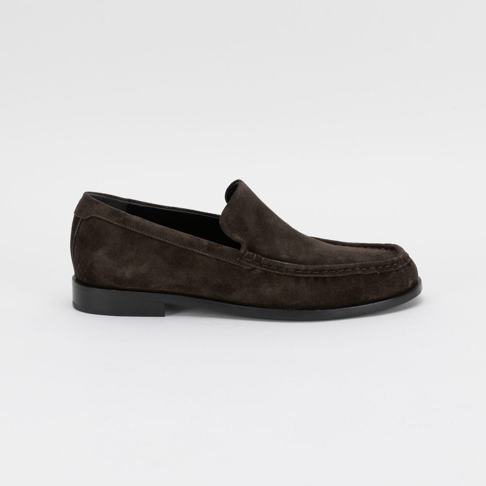 Vince Men Miles Suede Loafer Cocoa Brown Size 10 M / 44 EU